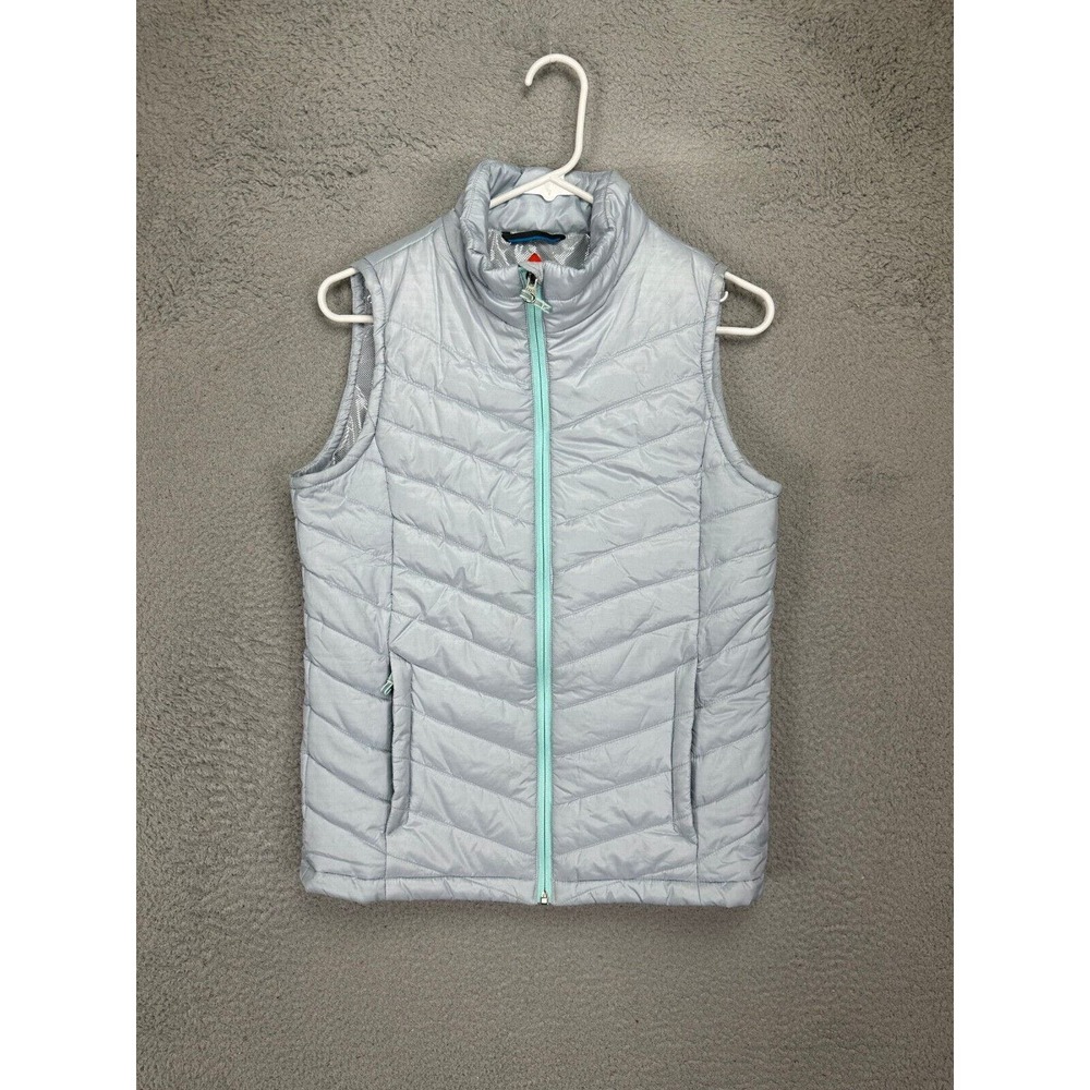 Columbia Omni-Heat vest- silver blue color